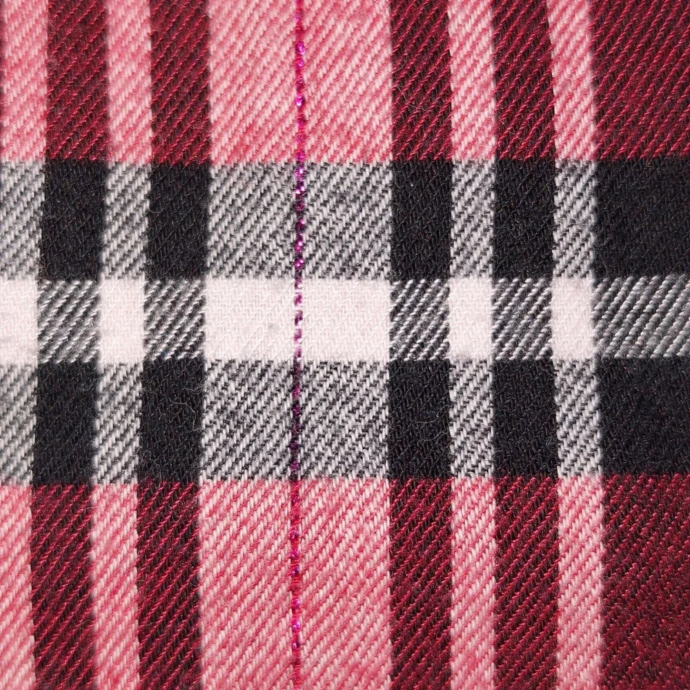 Cozy Plaid Pajama Joggers Victoria's Secret Large Red Black Pants Cuffed Ankles